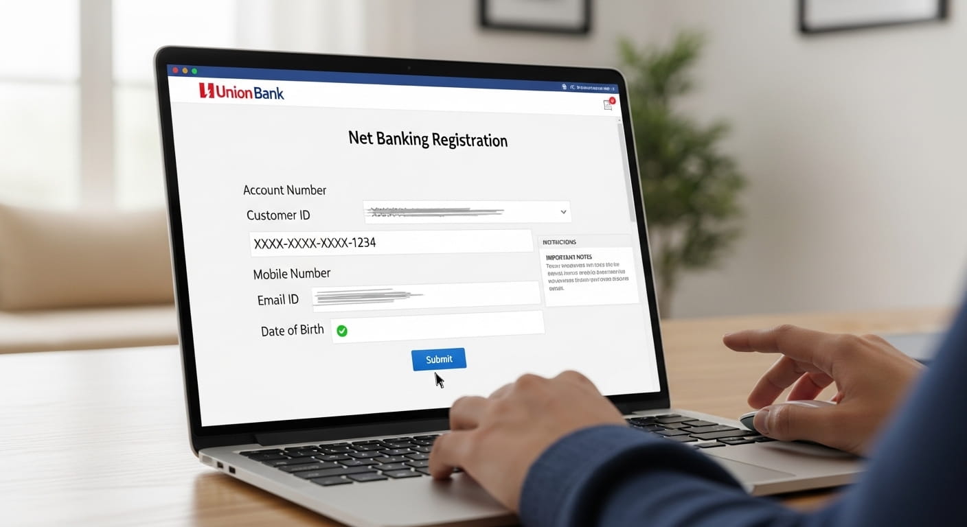Union Bank Net Banking Registration