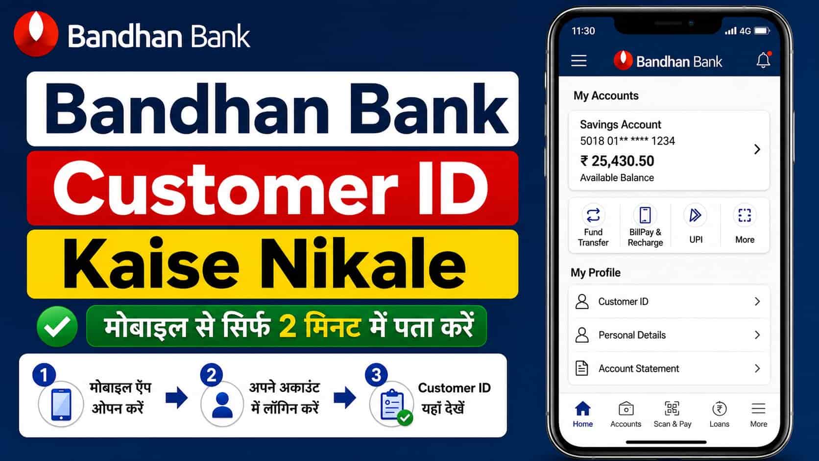 Bandhan Bank Customer ID Kaise Nikale